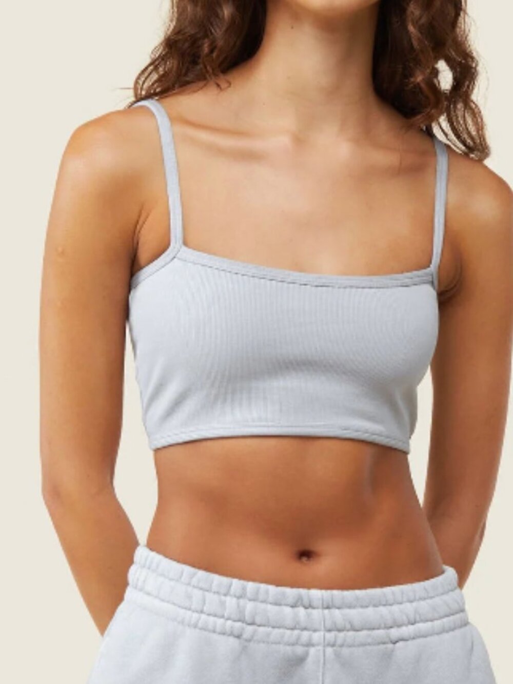 Everywear Ribbed Bandeau Bra